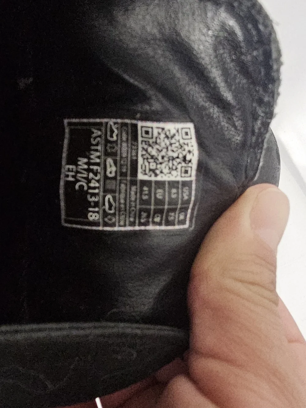 Men's Black Leather Slip-On Work Boots #286